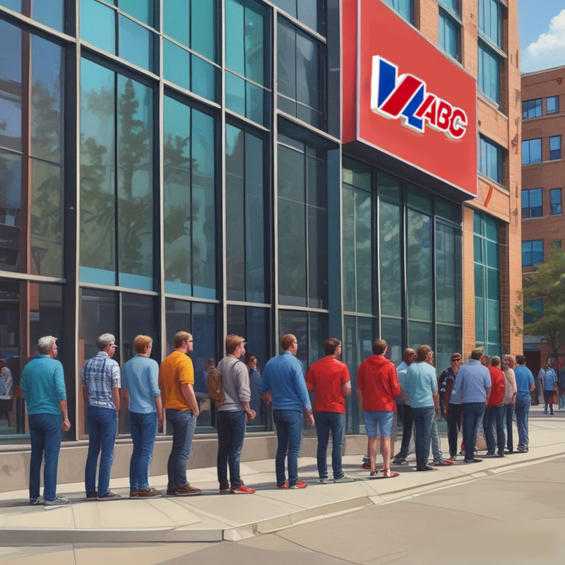 People on line at Virginia ABC Liquor Store