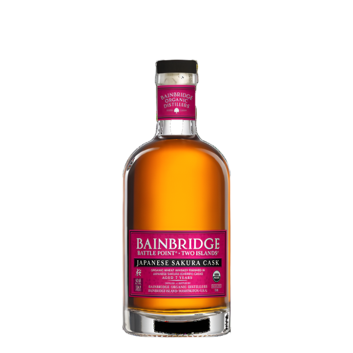 Bainbridge Two Islands Sakura Cask Barrel Proof Whiskey