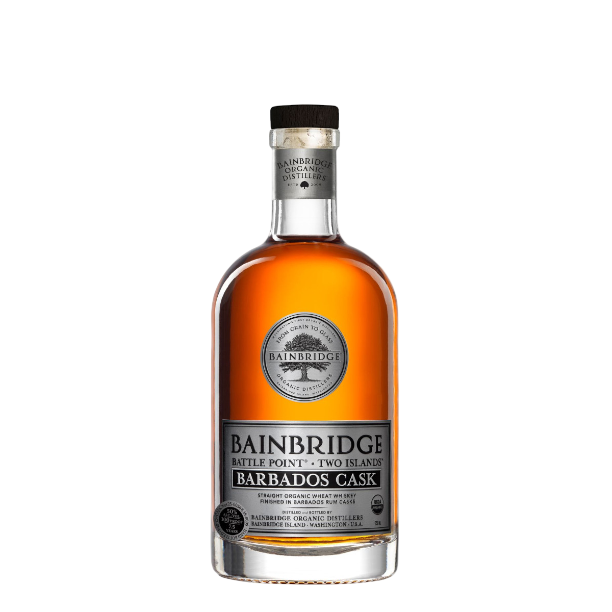 Bainbridge Two Islands Barbados Cask Whiskey 100 Proof