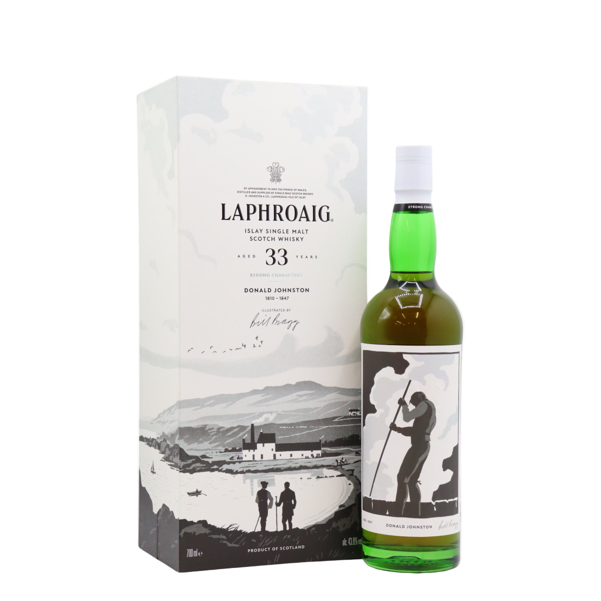 Laphroaig Strong Character Chapter 1 'Donald Johnston' 33 Year Old Single Malt Scotch Whisky